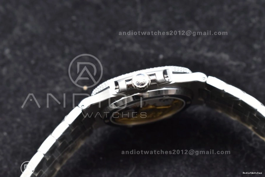 Dial A 5711 TWF Bracelet Diamonds Bezel Full on & 911 SoftTouch Diamonds Nautilus SS 0909